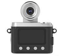 1080P HD Mini CCD Digital Camera with Flip Selfie Capability and IPS Display, Portable Design for Campus and Outdoor Use with Stabilization (Brown)