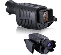 1080P HD Monocular Night Vision Device Infrared 5x Digital Zoom Telescope Outdoor Day Night Dual Use Full Dark 300m Comfortable(R6 Battery Version)
