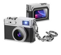 1080P HD Tiny Retro Keychain Digital Camera, with 32GB SD Card & OTG Adapter & Card Reader, 0.96" Screen Vintage Compact Micro Pocket Camera for Travel, Concert, Study Recording - ((Black)