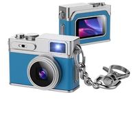 1080P HD Tiny Retro Keychain Digital Camera, with 32GB SD Card & OTG Adapter & Card Reader, 0.96" Screen Vintage Compact Micro Pocket Camera for Travel, Concert, Study Recording - (Blue)