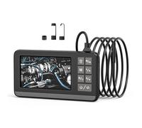 1080P High Definition Digital Industrial Endoscope Camera 8mm Waterproof Camera 4.3inch Automotive Borescope Pipe Inspection Flexible High Resolution Video Handheld Endoscope Car