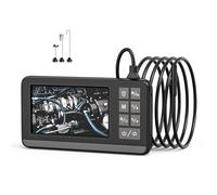 1080P High Definition Digital Industrial Endoscope Camera 8mm Waterproof Camera 4.3inch Automotive Borescope Pipe Inspection Flexible High Resolution Video Handheld Endoscope Car
