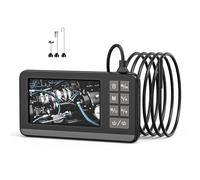1080P High Definition Digital Industrial Endoscope Camera 8mm Waterproof Camera 4.3inch Automotive Borescope Pipe Inspection Flexible High Resolution Video Handheld Endoscope Car