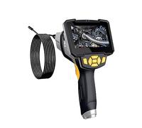 1080P Industrial Endoscope LCD Engine Drain Pipe IP67 Waterproof Digital Video Scope Camera Handheld Endoscope For Automotive Professional Inspection Camera(Dual lens-5M)