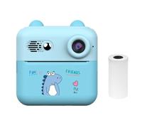 1080P Instant Print Camera Portable Mini Photo Printer for Children with 1200W Camera 2.4'' Screen with 1 Print Paper Roll Suitable for Journal Notes Memo Birthday Gift Girls Boys Holiday Travel