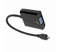 1080P Micro to VGA Video Adapter Converter with Power Supply for 4B Plug and Play Easy Installation (#1)