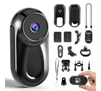 1080P Mini Body Camera, Wearable Thumb Action Camera, Portable POV Action Camera with Magnetic, Waterproof Case, Night Vision Function, Hands-Free Video Recorder for Travel/Bike(SD Card Not Included)