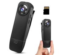 1080P Mini Body Camera with 64GB Memory Card, Bodycam HD 1080P Small Camera without WiFi, Portable Body Cam, Audio Video Recording, Portable Mini Surveillance Camera with Night Vision for Security