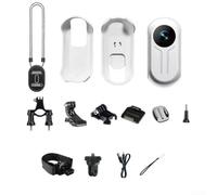 1080P Mini For Body Camera Featuring For Night Vision, 120 Degree Wide Angle Lens, Loop Recording, and Extended Memory Support for Outdoor and Sports Use (White)