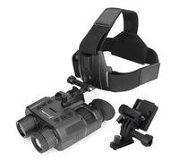 1080P Night Vision Goggles 8X Digital Zoom Infrared Hands Free Head Mounted Night Vision Binoculars with 3D Display 250M Night Observing and Recording