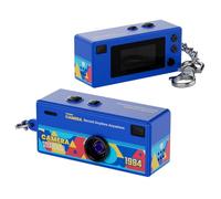 1080P Retro Mini Action Camera with 0.96In TFT Screen Portable Small Camcorder Type-C Charging Wide-Angle Lens Cam Backpack Charm For Students