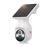 1080p Security Camera Wireless with Solar Panel, AI Human Detection, 2-Way Audio, Color Night Vision, 2.4G WiFi Only, Cloud Storage (Sold Separately), Indoor/Outdoor Surveillance Bullet Cam (WiFi)
