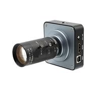 1080p Streaming Webcam Full HD Industrial Electronic Video Microscope Camera with 6-12mm/60mm Lens Adjustable Magnification(B)