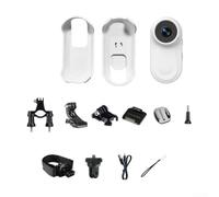 1080P Thumb Action Camera, 120° Wide Angle Lens And 0.96-inch IPS Display With 350mAh Battery For Cycling, Travel & Pet Walking(White)