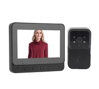 1080P Video Doorbell Camera with Monitor, Smart WiFi Video Intercom Door Phone Kits, 2 Way Audio and Infrared Night Vision, Wireless Visual Security Doorbell for Home