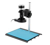 1080P Video Microscope Camera Type-c HDMI USB Digital Industrial Mouse Lab Video Microscope Camera U Disk Storage For PCB Soldering Phone Repair PCB inspection (Color : 100X-02)