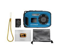 1080P Water Resistant Digital Camera 48MP High Resolution Video Camera with 2.4 Inch IPS Screen Auto Focus 4X Digital Zoom for Kids Boys Girls Outdoor Water Sports Photography (Blue)