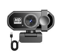 1080P Webcam for PC with Microphone, Streaming Web Camera with Privacy Cover, 120°View Computer Camera, Plug&Play USB Web Cam for Zoom/Teams/YouTube, Laptop/Desktop Gaming with Rotatable Clip