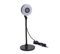 1080P Webcam with Light, 5MP Full HD Streaming Web Camera with Microphone, 3 Color Modes, Auto Focus USB Computer Webcam with Bendable Rod Plug and Play for PC Laptop Desktop