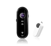 1080P Wi-Fi Vlogging Camera, Mini POV Action Camera Handless, Eis Stabilization, Magnetic Mount Anywhere. Mini Body Camera for Motorcycle [with White