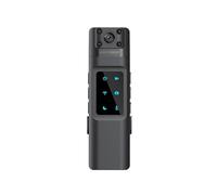 1080P WiFi Action Camera with Night Vision, Compact ABS Design for Law Enforcement and Conference Recording, Black 12x4x3cm