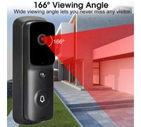 1080P Wireless WiFi Video Doorbell Smart Door Ring Intercom Security Camera Bell