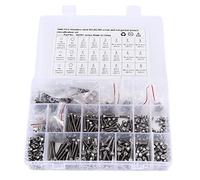 1080Pcs/Set M2 M3 M4 Screw Nut Gasket Kit, Stainless Steel Hex Socket Head Cap Fastener Assortment, Hex Socket Head Screws Nuts Washers Set for Cars Trucks Ships Construction Machi