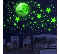 1086Pcs Glow in The Dark Stars, Glow in The Dark Moon for Ceiling Planets Space Wall Stickers Solar System Galaxy Wall Decals for Kids Boys Bedroom Living Room Decoration (Green)
