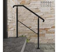 108cm Stainless Steel Handrail Entrance for Stairs Outdoor&Indoo Balustrade Grab Rail Black