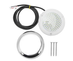 108LED Underwater Boat Light, Marine Underwater Lights, Dual Color White Blue Light with PVC Material and Stainless Steel Ring, IP68 for Ships Yachts Boats Pool Lighting