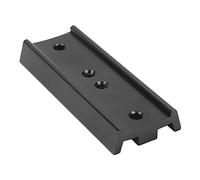 108mm/4.25in Rail Bar Metal Dovetail Mounting Plate, Telescope Scope Adapter Mount Base with Screw and Turnbuckle, for EQ Mounts and DSLR or SLR Cameras (Black)