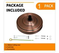 108mm Ceiling Rose Pendant Light Fitting Antique Metal Round Canopy Plate With Accessories For Chandeliers And Hanging Lamp