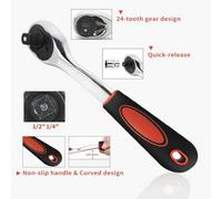108Pc Impact Socket Ratchet Wrench Mechanic Tool Set