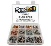108PC Master SPECBOLT Euro Plastics EJOT Special Screw Assortment Bolt KIT FITS KTM Husqvarna GASGAS 0017060255, 0017060206, 0017060205, 0017060305, 79107011000, 83008000012, 83008000015