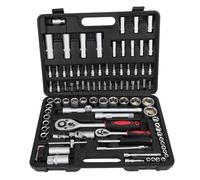 108Pcs/94Pcs Multi Function Car Socket Ratchet Wrench Wheel Auto Mechanic Manual Torque Tool Kit Home Repair Box(94PCS)