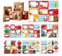 108Pcs Christmas Labels Stickers,Christmas Tags Gift for Presents,Xmas Tags for Presents Name Labels for Gifts, Cards, Envelope and Wrapping (108Pcs Christmas Labels Stickers)