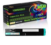 108R00865 108R865 Compatible for Xerox Waste Toner Container with Chip Phaser 7500 7500DN 7500DT 7500DX Printers (1 Pack Black)