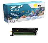 108R00971 Drum Unit Compatible for Xerox Phaser 6700 6700N 6700DN 6700DT 6700DX Printers, High-Definition Printing Effect with Chip, 60000 Pages (1 Pack Yellow)