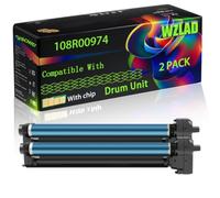 108R00974 Compatible for Xerox Drum Unit with Chip Phaser 6700 DN 6700 DNM 6700 DT 6700 DTM 6700 DX 6700 DXM 6700 N 6700 NM 6700 Printers (2 Pack Black)