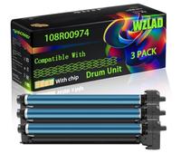 108R00974 Compatible for Xerox Drum Unit with Chip Phaser 6700 DN 6700 DNM 6700 DT 6700 DTM 6700 DX 6700 DXM 6700 N 6700 NM 6700 Printers (3 Pack Black)