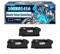 108R01416 Waste Toner Container Compatible for Xerox Phaser 6510 6510DN 6510N VersaLink C500DNW C500NW C505SW C505X Printers, With Chip Large Capacity 40000 Pages (3 Pack Black)