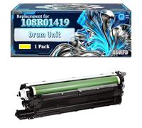 108R01419 Drum Unit Compatible for Xerox Phaser 6510 6510DN 6510N 6510DNI Printers, With Chip Large Capacity 58000 Pages (1 Pack Yellow)