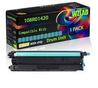 108R01420 108R01417 108R01418 108R01419 Compatible for Xerox Drum Unit with Chip Phaser 6510 6510DN 6510DNI Printers (1 Pack Cyan)