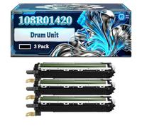 108R01420 Drum Unit Compatible for Xerox Phaser 6510 6510DN 6510DNI 6510N Printers, With Chip Large Capacity 58000 Pages (3 Pack Black)