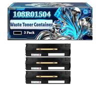 108R01504 Waste Toner Container Compatible for Xerox VersaLink C8000DT C8000W C9000DT Printers, With Chip Large Capacity 57000 Pages (3 Pack Black)