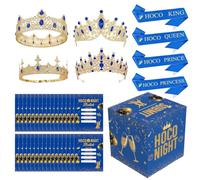 109 Pcs Homecoming Blue Ballot Box Set Homecoming Party Decoration Supplies