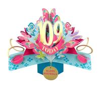 109 Today Happy 109th Birthday Pop-Up Greeting Card Love Kate's Pop Up Cards Her