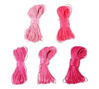 109 Yards 0.5mm Pink Waxed Polyester Cord Wax Bracelet Cord Braiding Waxed String Beading String Threads for DIY Friendship Bracelet Necklace Jewelry Making