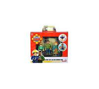 109251091 Fireman Sam Superhero Figure Set, Policeman Malcom, Norman and James, Fully Movable, 7.5 cm