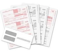 1099 NEC Forms 2025, 1099 NEC Laser Forms IRS Approved Designed for QuickBooks and Accounting Software 2025, 4 Part Tax Forms Kit, 15 Vendor Kit - Total 23 (63) Forms (with Envelope)